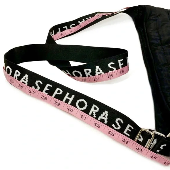 SEPHORA Black & White Nylon Puffer Tote - Crossbody BagㅣEUCㅣLarge - Picture 9 of 10